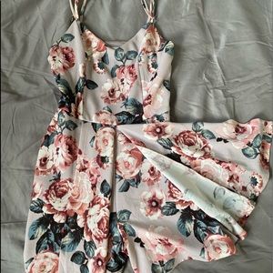 Lilac floral romper